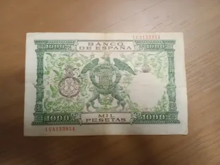 Billete 1000 pesetas 1957