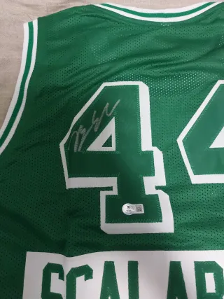 Camiseta Boston Celtics #44 Scalabrine Firmada