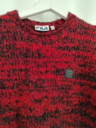 Maglione FILA rosso/nero 14 anni