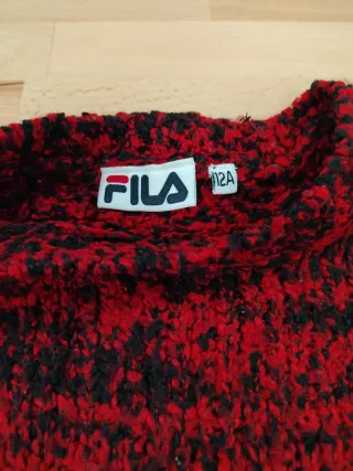 Maglione FILA rosso/nero 14 anni