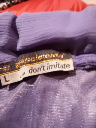 Vestido lila plisado talla L precioso