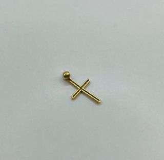 Cruz Oro 18K con Piedras