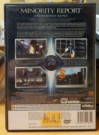 Minority Report PS2 Edizione Italiana Spagnola