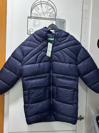 Anorak Benetton niño azul Nuevo Talla 7/8Y