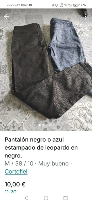 2 Pantalones Estampado Leopardo 10€ cada uno