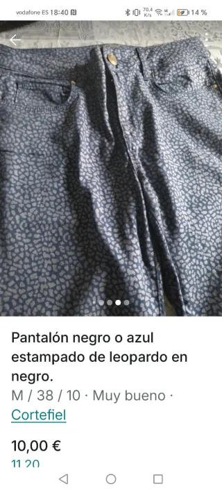 2 Pantalones Estampado Leopardo 10€ cada uno
