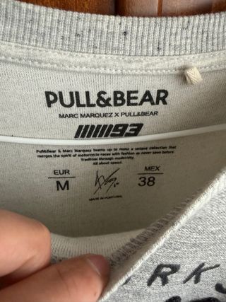 Sudadera Marc Marquez MM93 Pull&Bear Gris
