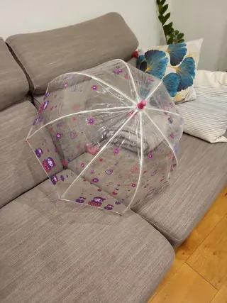 Paraguas transparente infantil