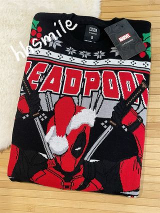 Jersey Navideño Marvel Deadpool Talla S * SOLO ENV