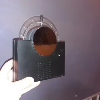 Radio Vintage Negra y Plateada