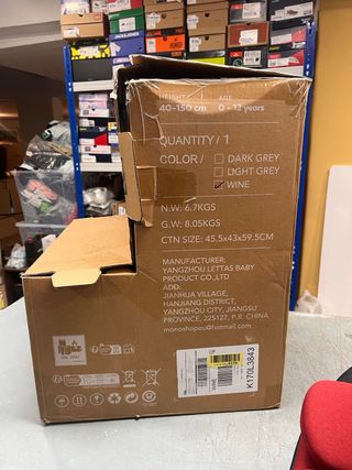 Cadeira Auto I-Size Isofix 360° Wine