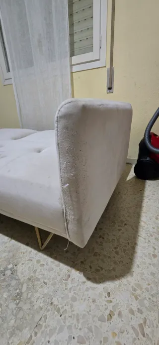 Sofá Cama Beige Tela