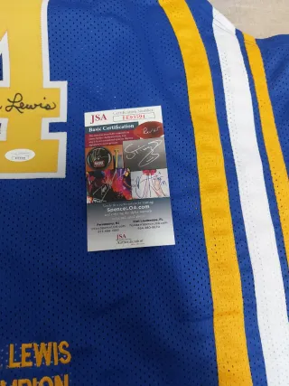 Camiseta JSA Firmada Freddie Lewis #14