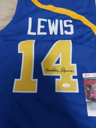 Camiseta JSA Firmada Freddie Lewis #14