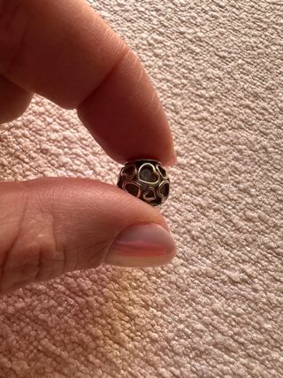 Pandora Charm Corazones Plata Rosa