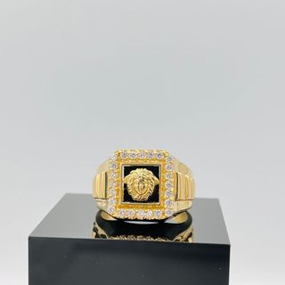 SELLO MEDUSA CUADRADO 18K