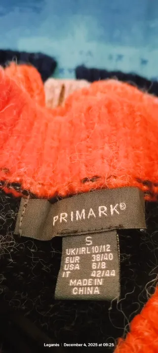 Jersey rayas naranja, morado y negro