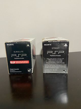Caja vacía Sony PSP Piano Black y Street