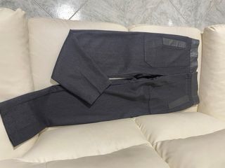 Pantaloni Zegna neri rigati grigi