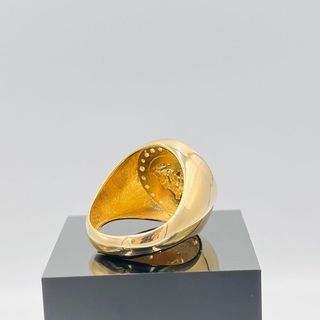 SELLO MEDUSA REDONDO 18K