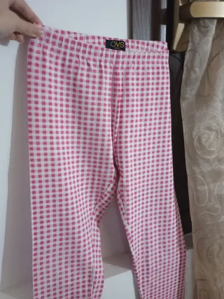Pantaloni bimba OVS a quadretti rosa