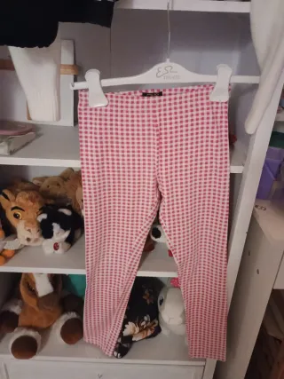 Pantaloni bimba OVS a quadretti rosa