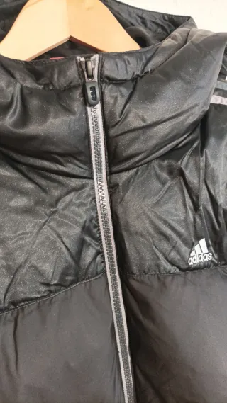 Chaqueta Adidas 3S Down Negra Gris