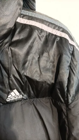 Chaqueta Adidas 3S Down Negra Gris