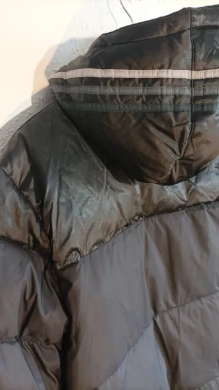 Chaqueta Adidas 3S Down Negra Gris