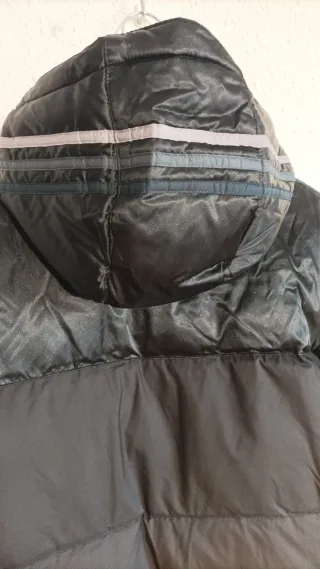 Chaqueta Adidas 3S Down Negra Gris
