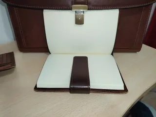 Set Regalo Pelle: Cartella, Portafoglio, Penna