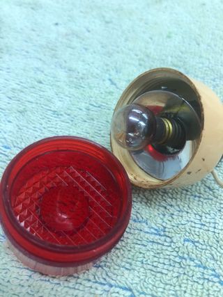 Piloto trasero bicicleta rojo