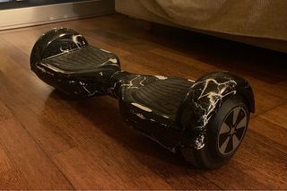 Hoverboard Negro con rayos y kart SmartGyro