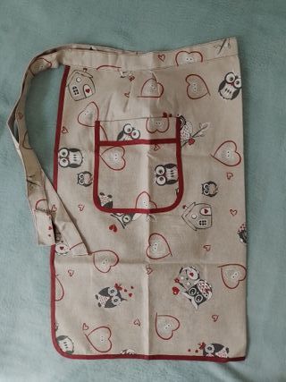 Grembiule vita con gufi e cuori