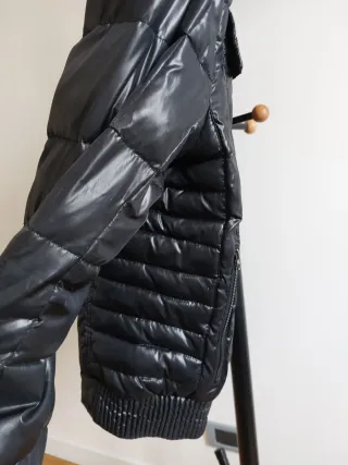 Giubbotto uomo nero lucido