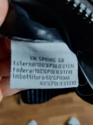 Giubbotto uomo nero lucido