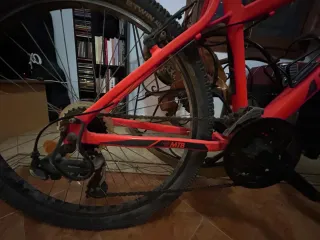 Bicicleta montaña B-Twin Naranja