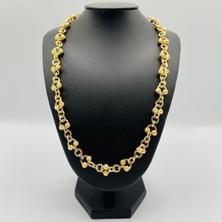 GARGANTILLA BOLAS DIAMANTADAS 18K