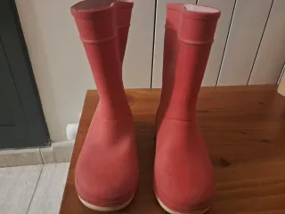 Botas de agua rojas talla 27