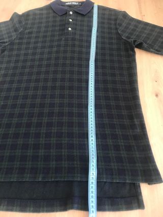 Polo Golf Ralph Lauren M Cuadros Azul Verde Logo