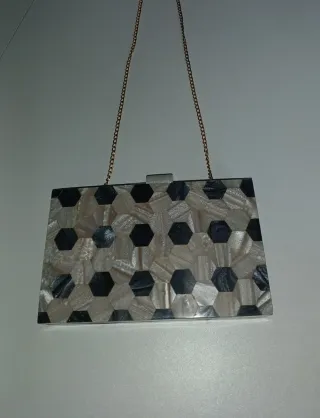 Bolso fiesta exótico hexagonal