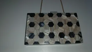 Bolso fiesta exótico hexagonal