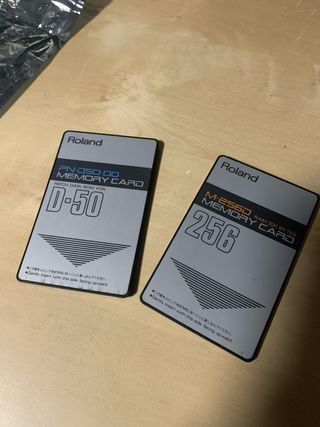 2x Roland D-50 / M-2560 Memory Card
