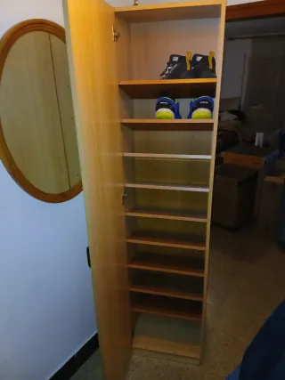 Zapatero de madera 200x48x34 fondo