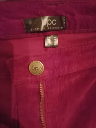 Pantaloni donna velluto bordeaux
