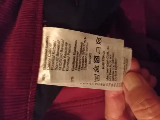 Pantaloni donna velluto bordeaux