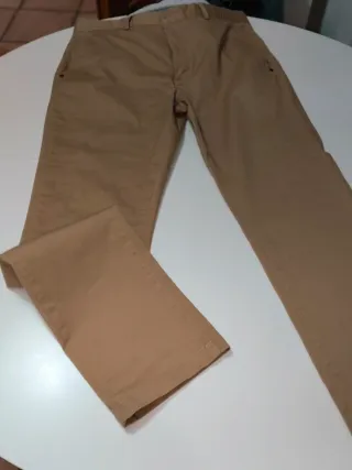 Pantalón Álvaro Moreno Talla 46 Beige Color Camel