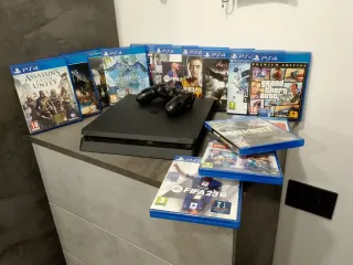 PS4 Slim + 14 Giochi + Joystick
