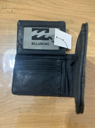 Cartera Billabong de piel negra