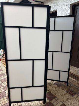 Biombo Decorativo IKEA Negro y Blanco